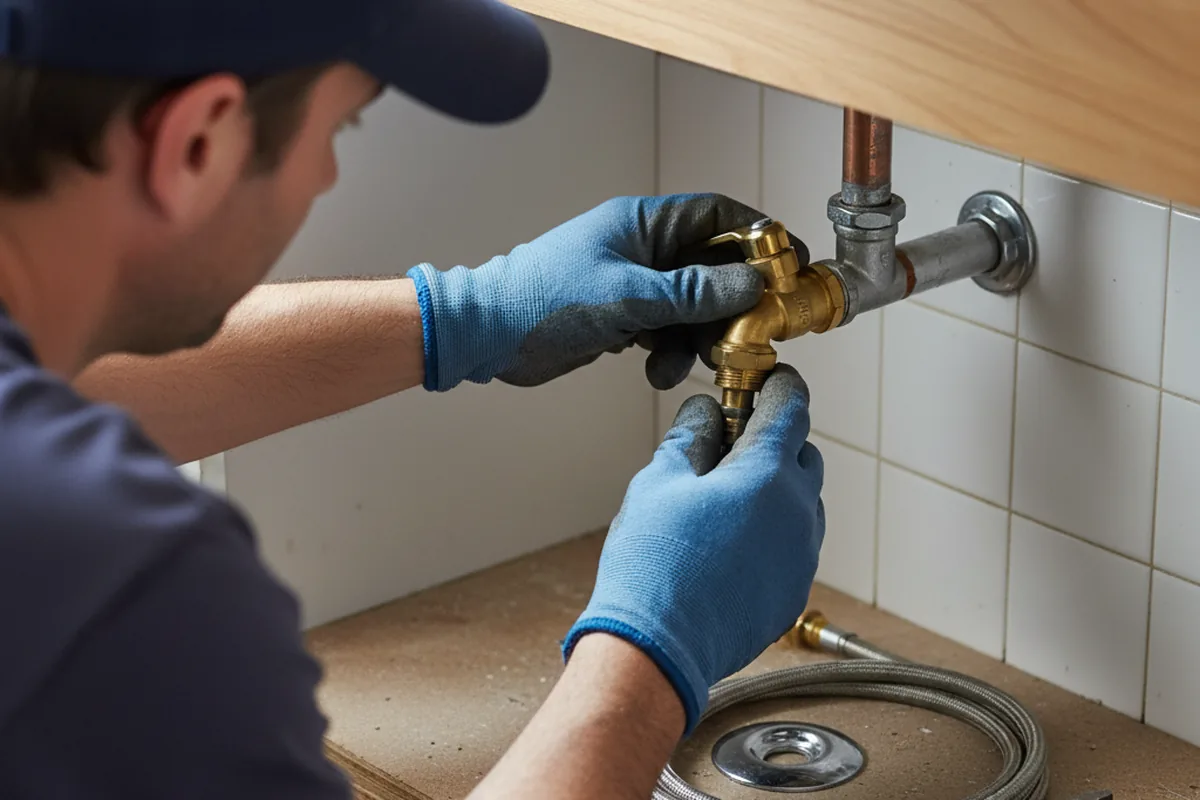 Shutoff valve and fitting work during Emergency Plumbing in North Myrtle Beach